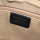 Salvatore Ferragamo Gancini Tote Bag Enamel Black Silver Auth BA8231-18