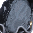 Salvatore Ferragamo Gancini Backpack Suede Black Gold Auth BA8233-19