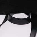 Salvatore Ferragamo Gancini Backpack Suede Black Gold Auth BA8233-7