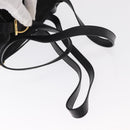 Salvatore Ferragamo Gancini Backpack Suede Black Gold Auth BA8233-9