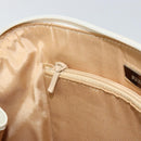 BURBERRY Nova Check Hand Bag Canvas Beige Silver Auth BA8236-19