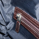 BURBERRY Nova Check Tote Bag Nylon Beige Silver Auth BA8238-20