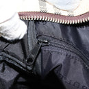 BURBERRY Nova Check Tote Bag Nylon Beige Silver Auth BA8239-20