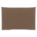 HERMES Calvi Coin Purse Leather Beige Silver Auth BA8241M-2