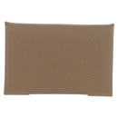 HERMES Calvi Coin Purse Leather Beige Silver Auth BA8243M-2