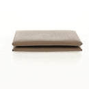 HERMES Calvi Coin Purse Leather Beige Silver Auth BA8243M-7