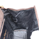 Salvatore Ferragamo Vala Chain Shoulder Bag Suede Brown Gold Auth BA8244-18