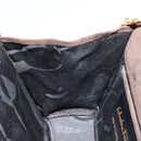 Salvatore Ferragamo Vala Chain Shoulder Bag Suede Brown Gold Auth BA8244-19