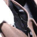 Salvatore Ferragamo Vala Chain Shoulder Bag Suede Brown Gold Auth BA8244-20