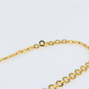 Salvatore Ferragamo Vala Chain Shoulder Bag Suede Brown Gold Auth BA8244-8