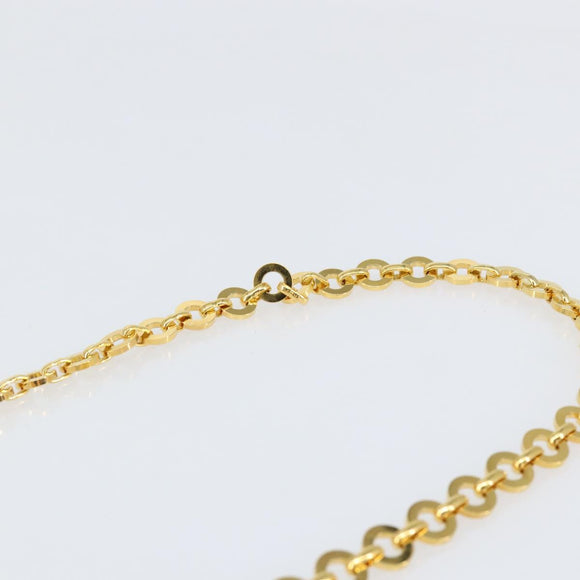 Salvatore Ferragamo Vala Chain Shoulder Bag Suede Brown Gold Auth BA8244