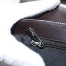 Salvatore Ferragamo Gancini Schoudertas Leer Donkerbruin Auth BA825-26