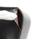 Salvatore Ferragamo Gancini Schoudertas Leer Donkerbruin Auth BA825-18