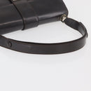 Salvatore Ferragamo Gancini Schoudertas Leer Donkerbruin Auth BA825-8