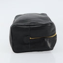 CHANEL Bicolore Clutch Bag Lamb Skin Black Gold CC Auth BA8250-3