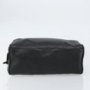CHANEL Bicolore Clutch Bag Lamb Skin Black Gold CC Auth BA8250-6
