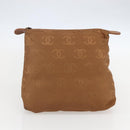 CHANEL Tote Bag Leather Brown Gold CC Auth BA8255-22