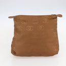 CHANEL Tote Bag Leather Brown Gold CC Auth BA8255-23