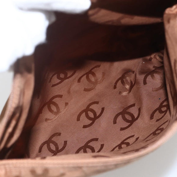 CHANEL Tote Bag Leather Brown Gold CC Auth BA8255