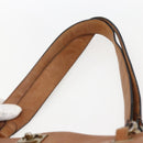 CHANEL Tote Bag Leather Brown Gold CC Auth BA8255-8