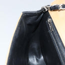 CHANEL Matelasse Chain Shoulder Bag Lamb Skin Beige Black CC Auth BA8256-19
