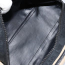 CHANEL Sports Clutch Bag Nylon Beige Black CC Auth BA8257-15