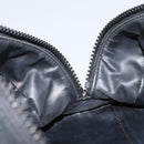 CHANEL Sports Clutch Bag Nylon Beige Black CC Auth BA8257-17