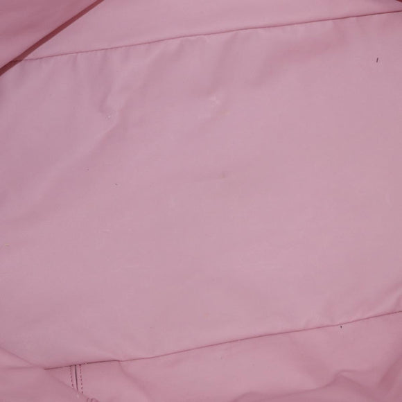 CHANEL High Summer Tote Bag Canvas Leather Pink Silver CC Auth BA8259