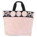 CHANEL High Summer Tote Bag Canvas Leather Pink Silver CC Auth BA8259-2