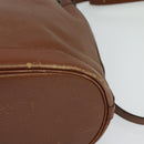 Burberrys Shoulder Bag Leather Brown Auth BA826-11