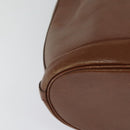 Burberrys Shoulder Bag Leather Brown Auth BA826-12