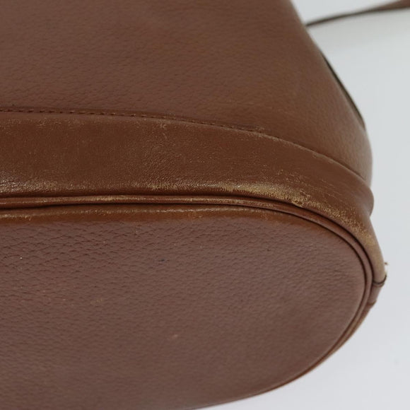 Burberrys Shoulder Bag Leather Brown Auth BA826