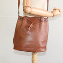 Burberrys Shoulder Bag Leather Brown Auth BA826-18