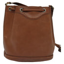 Burberrys Shoulder Bag Leather Brown Auth BA826-3