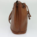 Burberrys Shoulder Bag Leather Brown Auth BA826-4