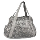 CHANEL Unlimited Tote Bag Nylon Silver CC Auth BA8260-1
