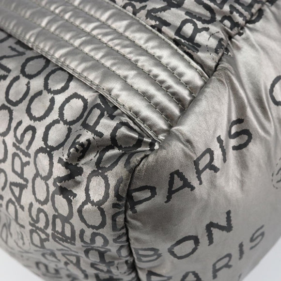 CHANEL Unlimited Tote Bag Nylon Silver CC Auth BA8260