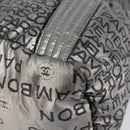 CHANEL Unlimited Tote Bag Nylon Silver CC Auth BA8260-12