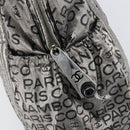 CHANEL Unlimited Tote Bag Nylon Silver CC Auth BA8260-14