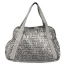 CHANEL Unlimited Tote Bag Nylon Silver CC Auth BA8260-2