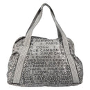 CHANEL Unlimited Tote Bag Nylon Silver CC Auth BA8260-3
