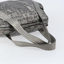 CHANEL Unlimited Tote Bag Nylon Silver CC Auth BA8260-7