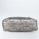 CHANEL Unlimited Tote Bag Nylon Silver CC Auth BA8260-9