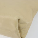 CHANEL Tote Bag Lamb Skin Beige Gold CC Auth BA8261-10