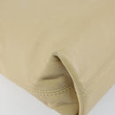 CHANEL Tote Bag Lamb Skin Beige Gold CC Auth BA8261-11