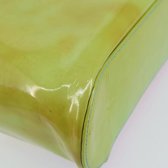 CHANEL Tote Bag Enamel Multicolor Gold CC Auth BA8262