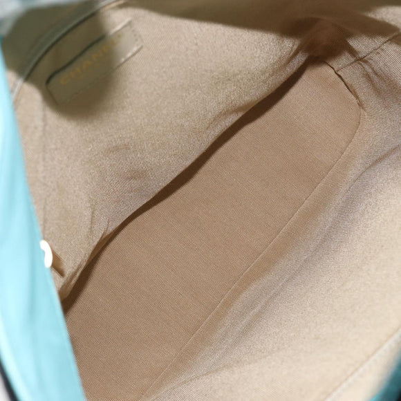 CHANEL Tote Bag Enamel Multicolor Gold CC Auth BA8262