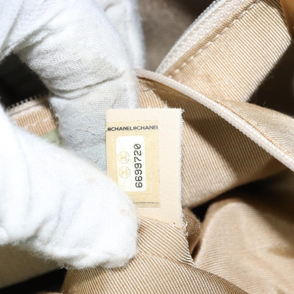 CHANEL Tote Bag Enamel Multicolor Gold CC Auth BA8262