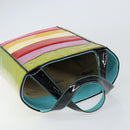 CHANEL Tote Bag Enamel Multicolor Gold CC Auth BA8262-6