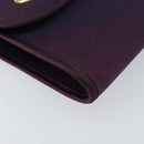 Christian Dior Saddle Chain Shoulder Bag Nylon Purple Gold Auth BA8264-11